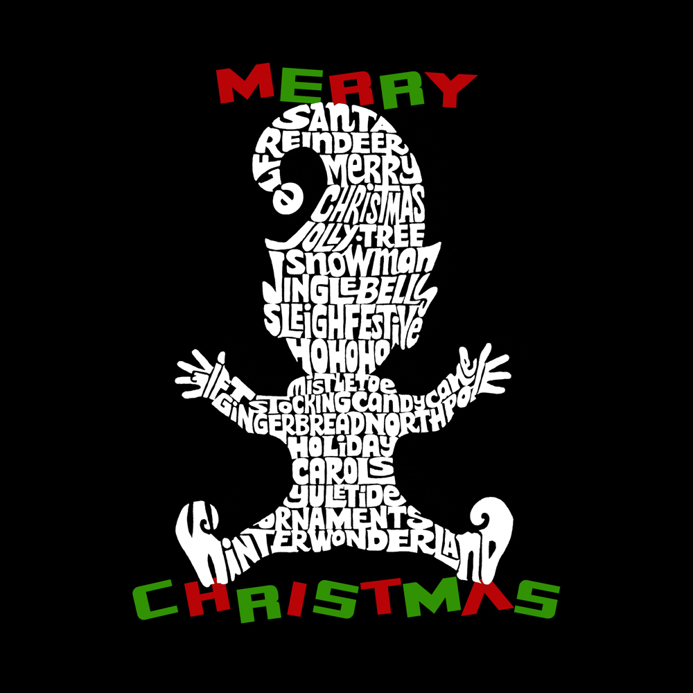 Christmas Elf - Men's Word Art T-Shirt