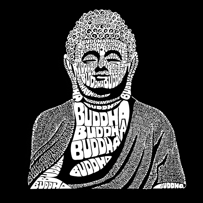 Men's Word Art T-shirt - Buddha
