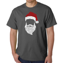 Gray XXXL Feliz Navidad Santa Claus - Mens Word Art T-Shirt