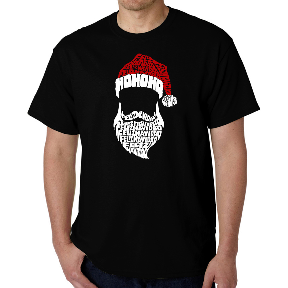 Feliz Navidad Santa Claus - Men's Word Art T-Shirt