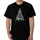  Here Comes Santa Paws - Mens Word Art T-Shirt