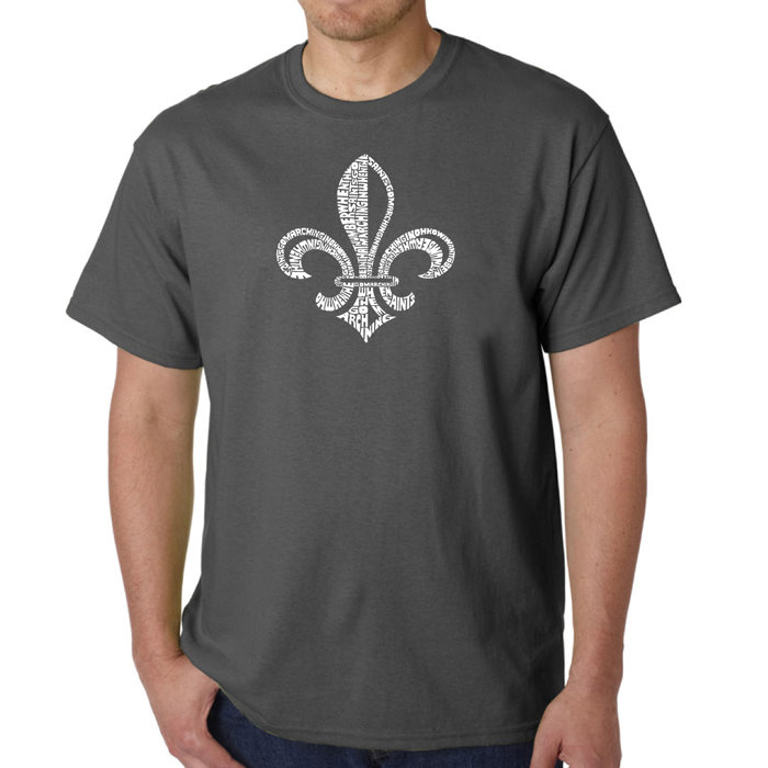 Men's Word Art T-shirt - LYRICS TO WHEN THE SAINTS GO MARCHING IN