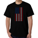 Black XXL Paws Flag - Men's Word Art T-Shirt