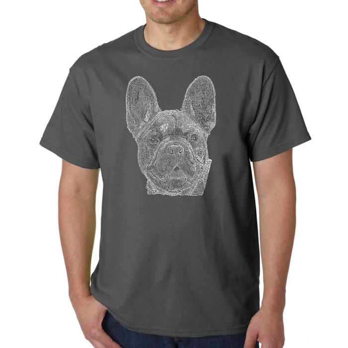 Mens Word Art T-shirt - French Bulldog