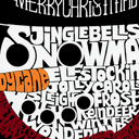  Snowman Face - Mens Word Art T-Shirt