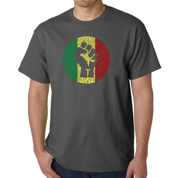 Men's Word Art T-shirt - Get Up Stand Up