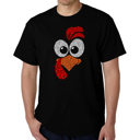  Turkey Face - Men's Word Art T-Shirt