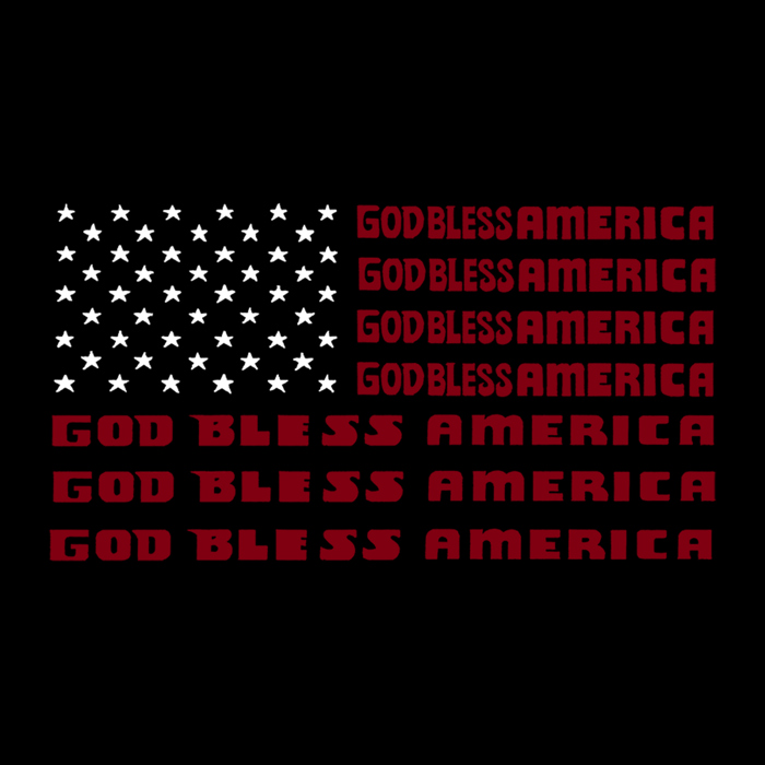 Men's Word Art T-shirt - God Bless America