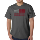 Gray XXXXL Men's Word Art T-shirt - God Bless America