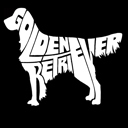  Mens Word Art T-shirt - Golden Retreiver