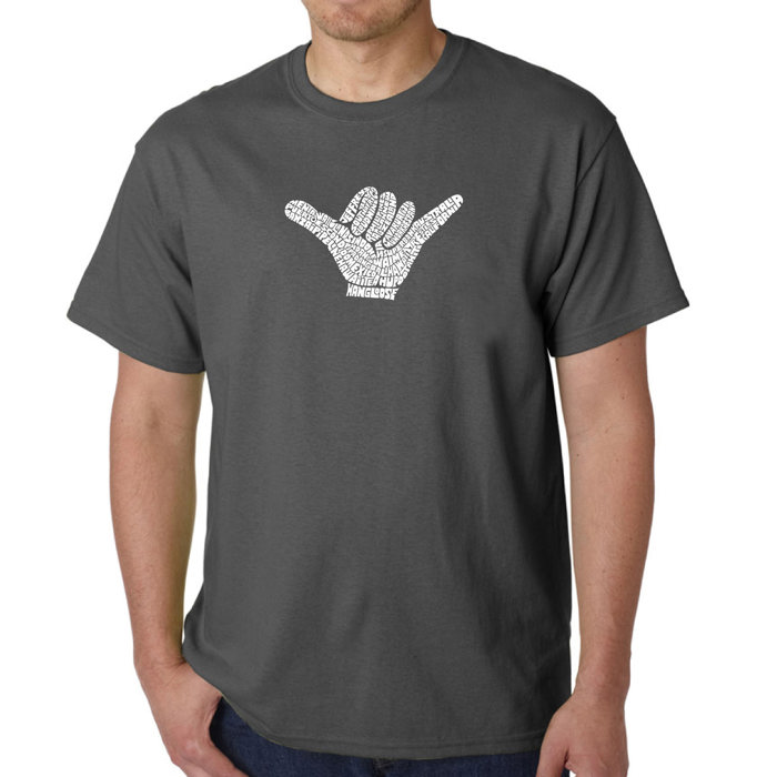Men's Word Art T-shirt - TOP WORLDWIDE SURFING SPOTS
