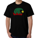 Black XXXXL Christmas Elf Hat - Mens Word Art T-Shirt