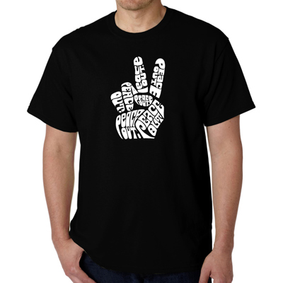 Men's Word Art T-shirt - Peace Out