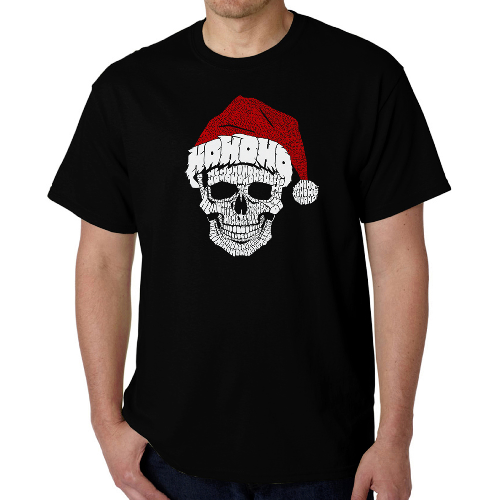 Santa Skull - Men's Word Art T-Shirt