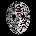  Men's Word Art T-shirt - Slasher Movie Villians