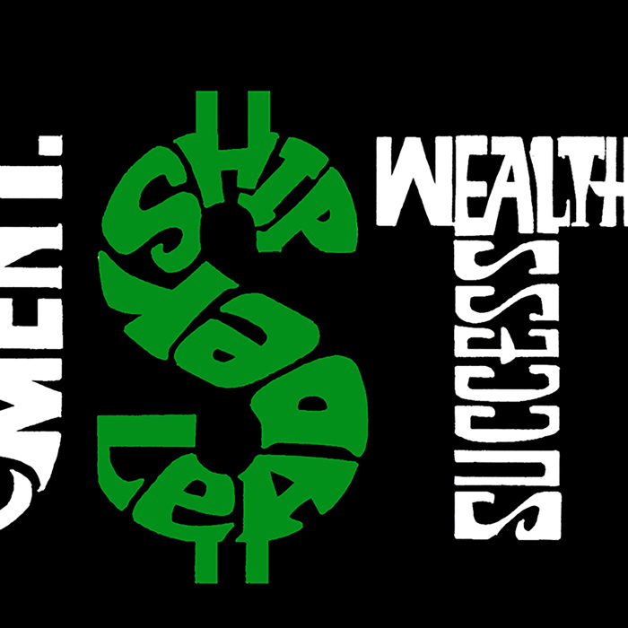 Mens Word Art T-shirt - Hustle