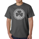 Gray XXXL Men's Word Art T-shirt - LYRICS TO WHEN IRISH EYES ARE SMILING