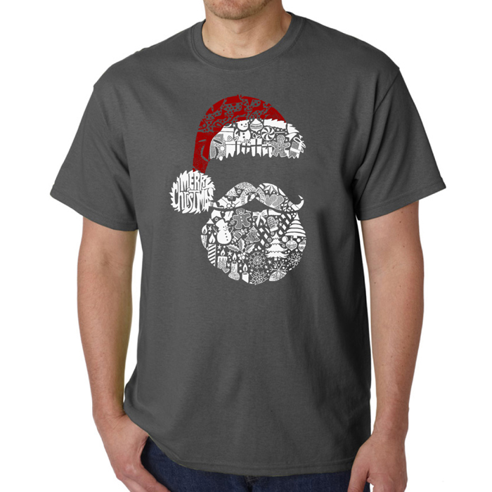 Santa Pics - Mens Word Art T-Shirt