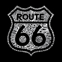  Men's Word Art T-shirt - Get Your Kicks on Route 66