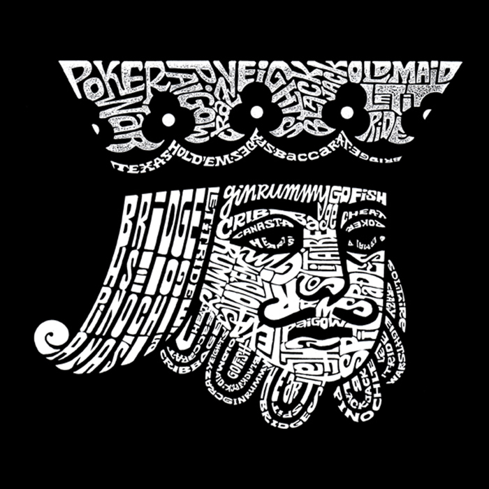 Men's Word Art T-shirt - King of Spades