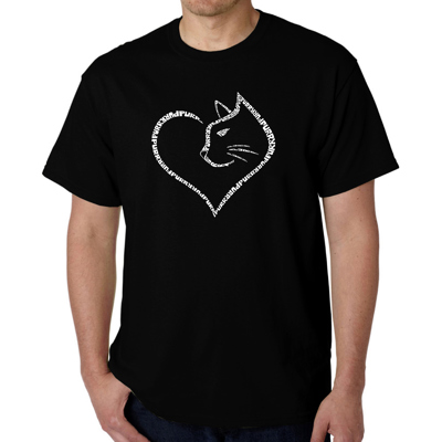 Cat Heart - Mens Word Art T-Shirt