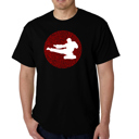  Mens Word Art T-shirt -Types of Martial Arts