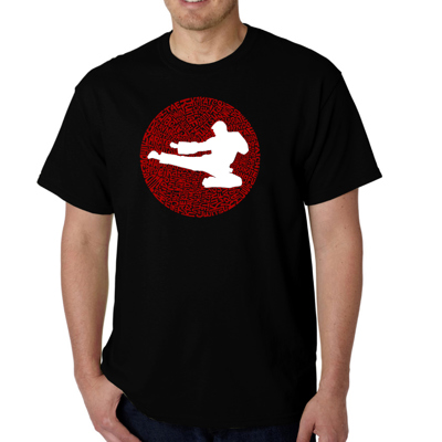 Men's Word Art T-shirt -Types of Martial Arts
