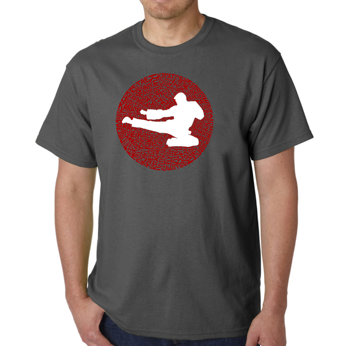 Men's Word Art T-shirt -Types of Martial Arts