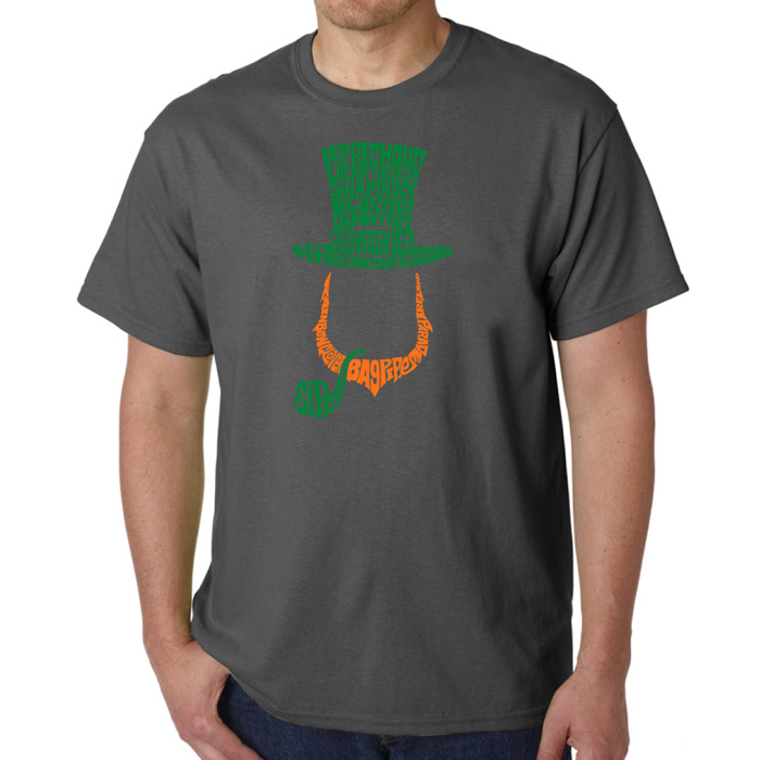 Mens Word Art T-shirt - Leprechaun