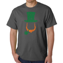 Gray Small Men's Word Art T-shirt - Leprechaun