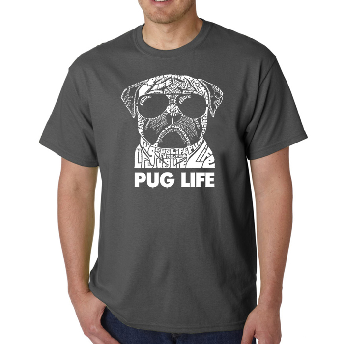 Men's Word Art T-shirt - Pug Life