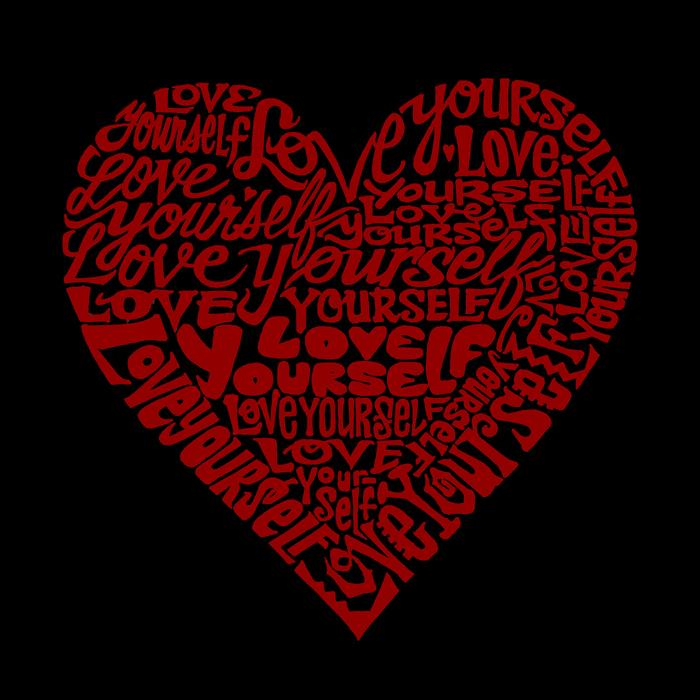 Love Yourself - Mens Word Art T-Shirt