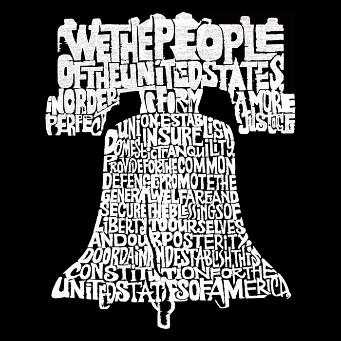 Men's Word Art T-shirt - Liberty Bell