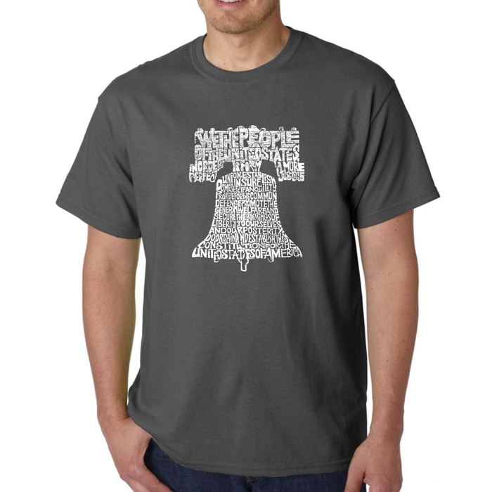 Men's Word Art T-shirt - Liberty Bell