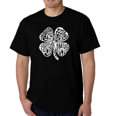Men's Word Art T-shirt - Feeling Lucky