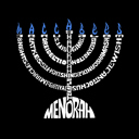  Menorah - Mens Word Art T-Shirt