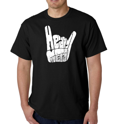 Mens Word Art T-shirt - Heavy Metal