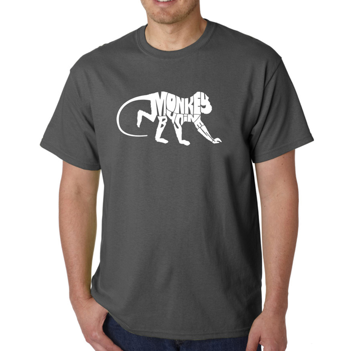 Mens Word Art T-shirt - Monkey Business