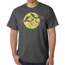 Gray XXXL Men's Word Art T-shirt - Halloween Bats