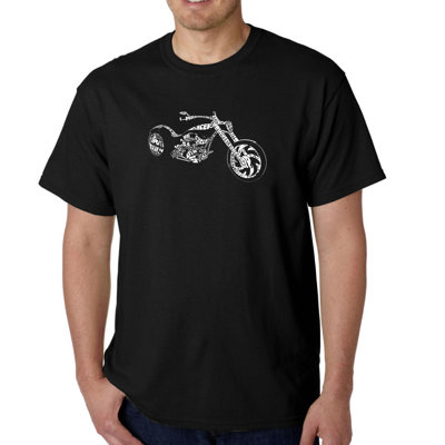Men's Word Art T-shirt - MOTORCYCLE