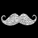  Men's Word Art T-shirt - WAYS TO STYLE A MOUSTACHE