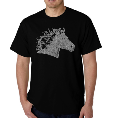 Mens Word Art T-shirt - Horse Mane