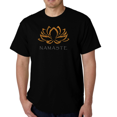Men's Word Art T-shirt - Namaste