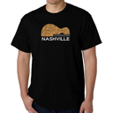 Black XL Nashville Guitar - Men's Word Art T-Shirt