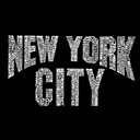  Men's Word Art T-shirt - NYC NEIGHBORHOODS