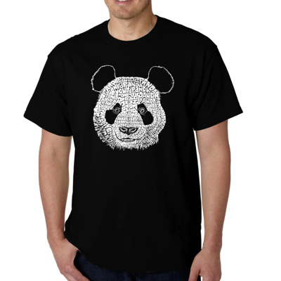 Mens Word Art T-shirt - Panda