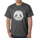  Mens Word Art T-shirt - Panda