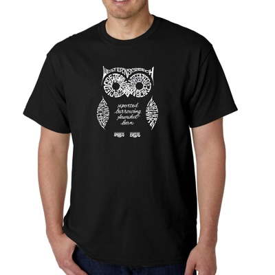Men's Word Art T-shirt - Owl