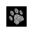  Mens Word Art T-shirt - Dog Paw