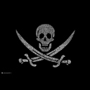  Men's Word Art T-shirt - LYRICS TO A LEGENDARY PIRATE SONG
